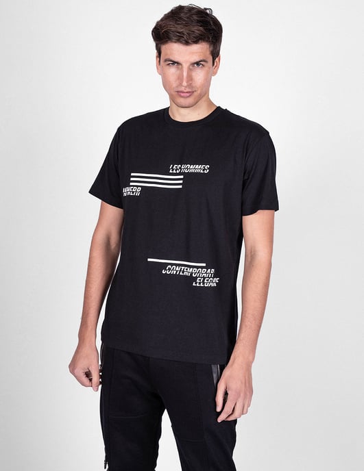 Les Hommes T-shirt Contemporary Men's Black