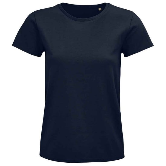 SOLS Womens/Ladies Pioneer Organic T-Shirt (French Navy) - Image 1