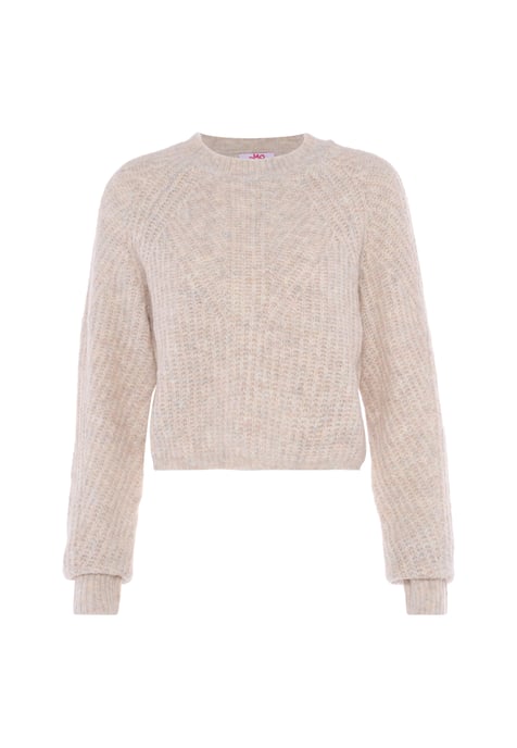 Mymo Pullover women wool white melange - Image 1