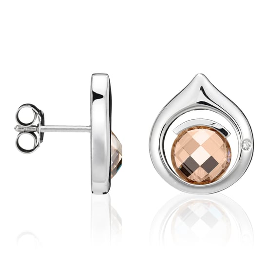 Orphelia Dames 925 Sterling Zilveren Stud Oorbellen - Zilver ZO-5979 - Image 1