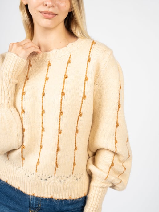 Silvian Heach Pullover Kuina Woman's Beige - Image 6