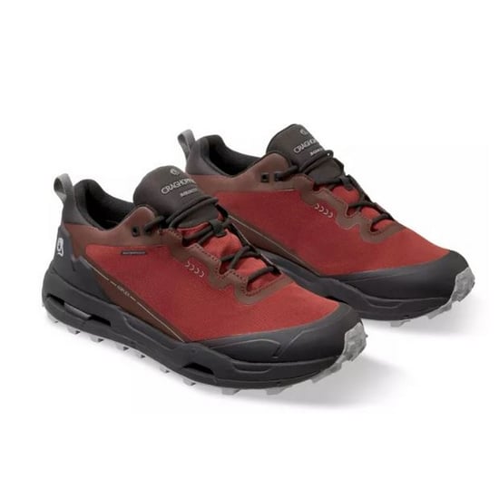 Craghoppers Mens Adflex Shoes (Brick Red/Black)