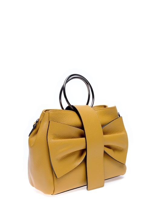 Roberta M SS22 RM 1627 Mustard Leather Bag - Image 4