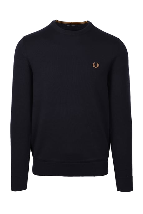 Fred Perry Classic Crew Neck Knitwear Navy