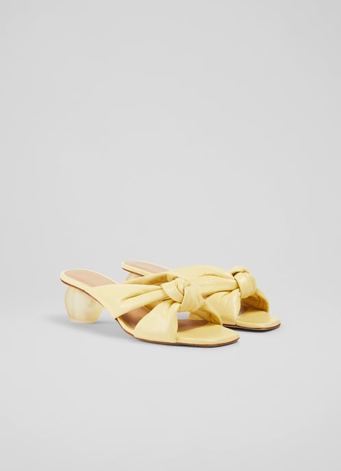 LK Bennett Jolene Formal Sandals, Lemon