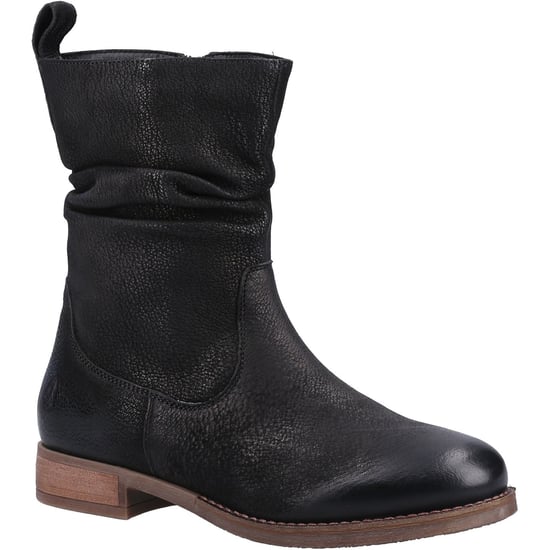 Hush Puppies Emilia Läder Dam Svarta Kängor - Image 1