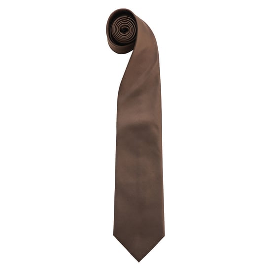 Premier Mens Colours Fashion Tie (Brown) - Image 1