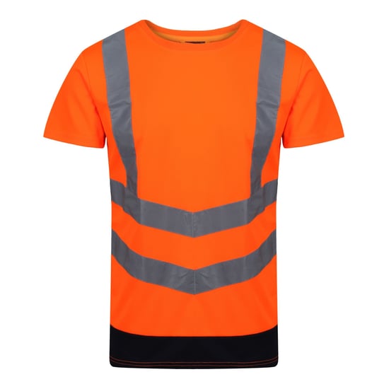 Regatta Mens Pro High-Vis Short-Sleeved T-Shirt (Orange/Navy)