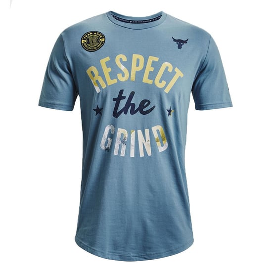 Under Armour Project Rock The Grind Mens Blue T-Shirt