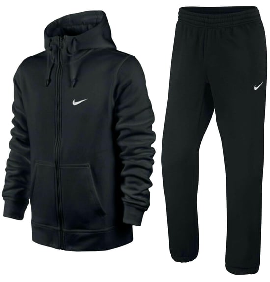 Nike Heren Club Fleece volledig trainingspak zwart - Image 1