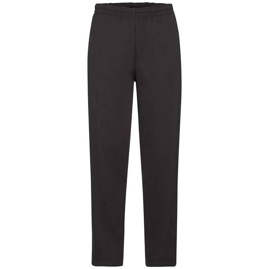 Fruit of the Loom Heren joggingbroek met open zoom (Zwart) - Image 1