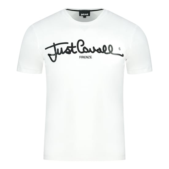 Gewoon wit T-shirt met logo van Cavalli - Image 1