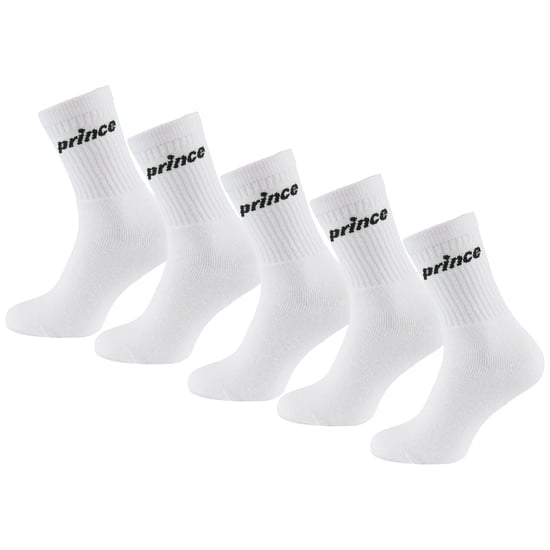 Prince Tennis 5-Pack Mens White Socks - Image 1