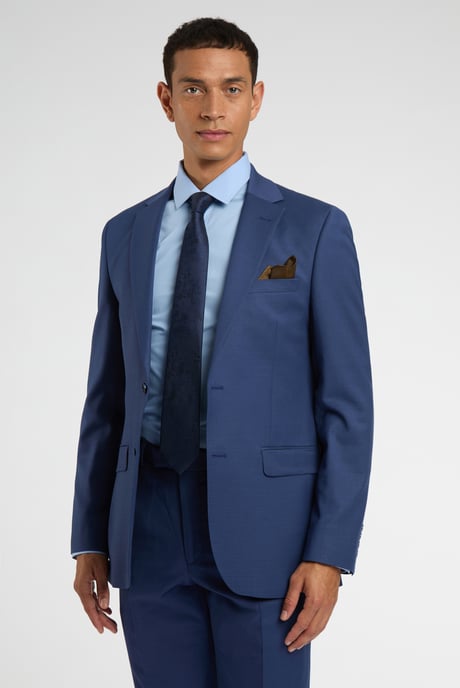 Regular Fit Blue Jacket - Image 1
