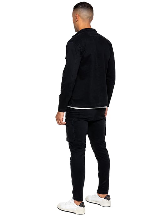 Enzo | Heren Cargo Tracksuit Set - Zwart - Image 3