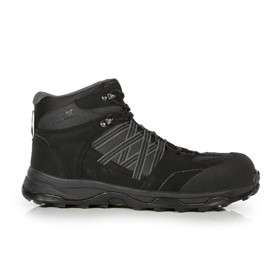 Regatta Mens Claystone S3 Safety Boots (Black/Granite)