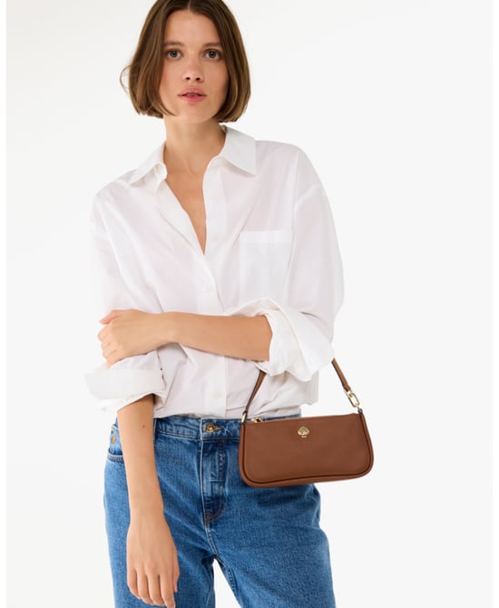 Kayla Pebbled Leather Convertible Wristlet - Image 2