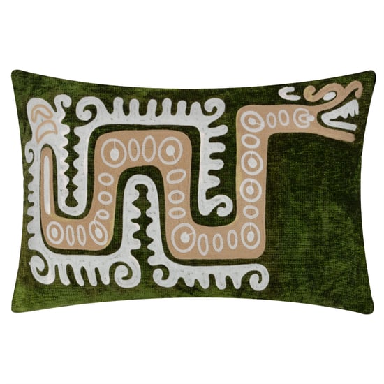 Wylder Dynasty Dragon Embroidered Chenille Cushion Cover