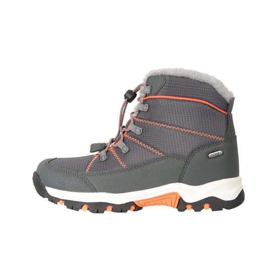 Mountain Warehouse Childrens/Kids Comet Waterproof Snow Boots (Grey/Orange)