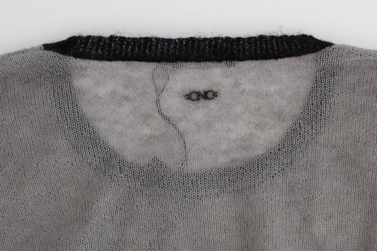 Costume National Women's Gray embellished asymmetric sweater