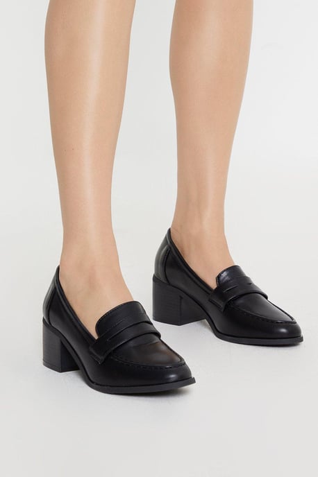Lora Heeled Loafers - Image 1