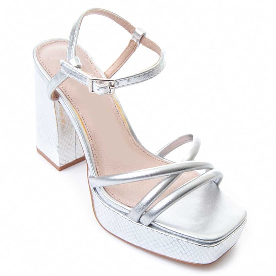 Montevita Heel Sandal Festsand10 In Silver