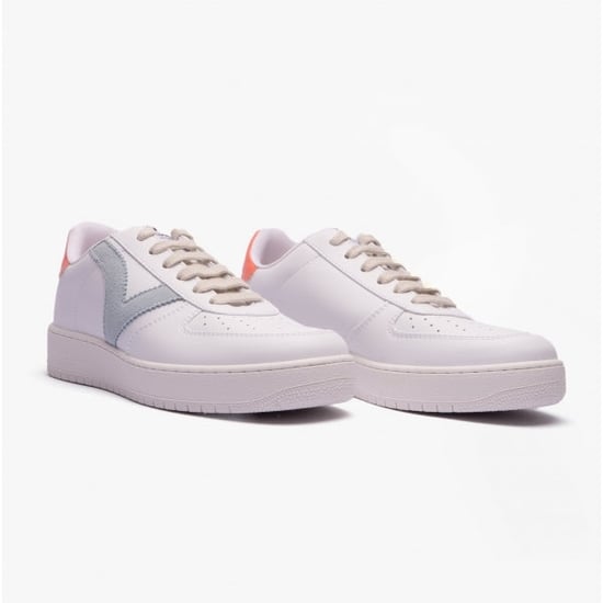 MADRID CONTRAST FAUX LEATHER Womens Trainers Blue Multi
