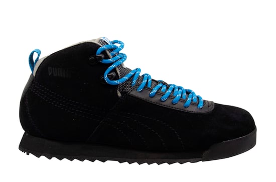 Puma Roma Hiker Black Suede Leather Outdoor Lace Up Mens Trainers 353795 02