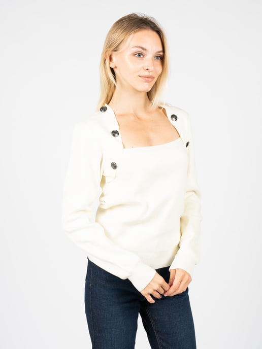 Silvian Heach Pullover Woman's Off-White - Image 3