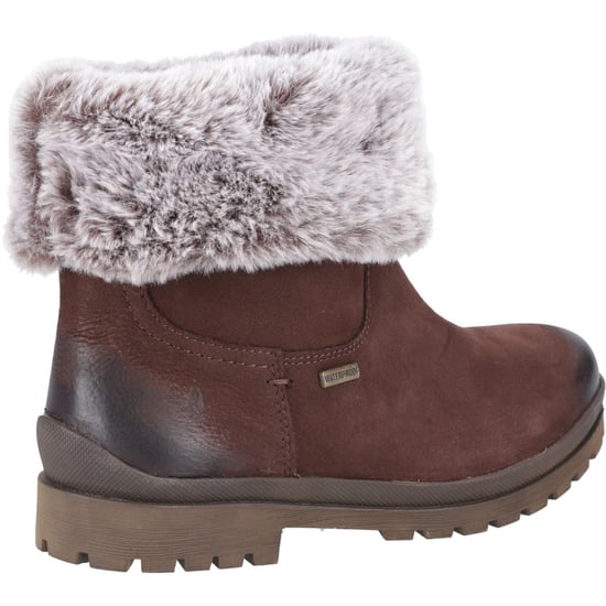Hush Puppies Alice läder dam brun stövlar - Image 2
