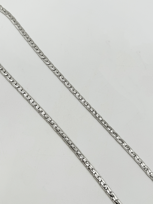 Interlocked Chain Necklace in Silver