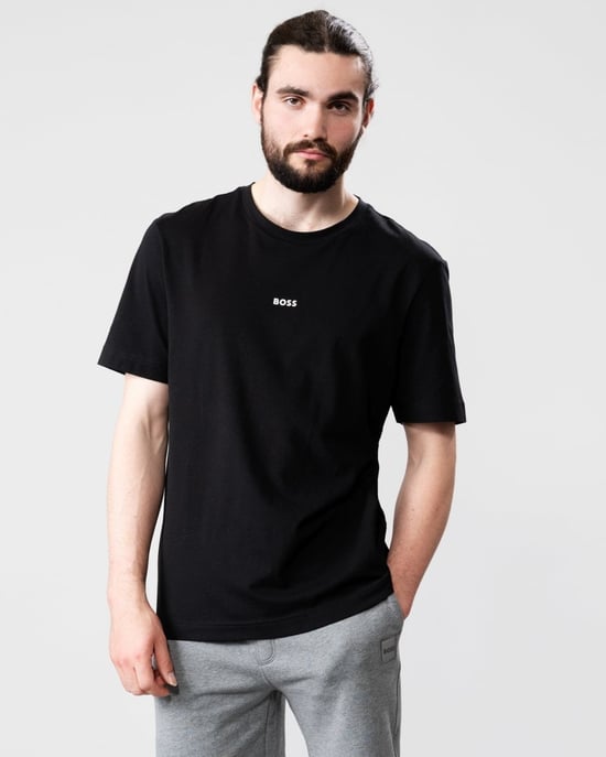 BOSS Orange TChup Heren Crew Neck T-shirt met Klein Logo NOS - Image 1
