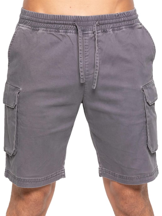 Enzo | Mens Cargo Shorts - Grey
