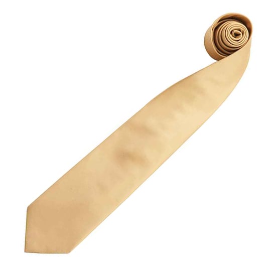 Premier Mens “Colours” Plain Fashion / Business Tie (Gold)