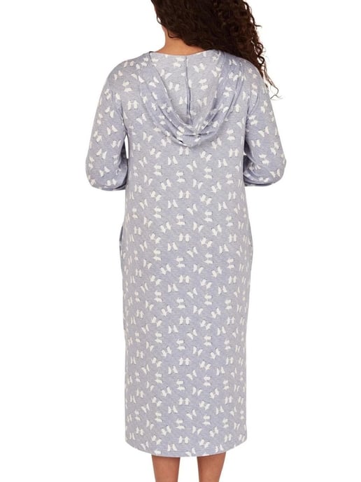 Penguin Print Hooded Lounge Dress