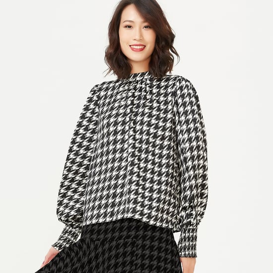 Houndstooth -print blouse - Image 3