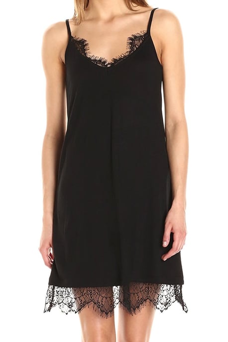 French Connection Black Womens Size Small S Swift Lace Shift Dress