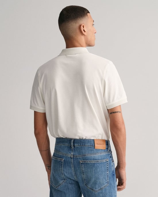 GANT regular fit short sleeve contrast piqué rugger - Image 2