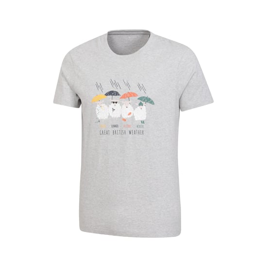 Mountain Warehouse Mens Great British Weather T-Shirt (Grey)