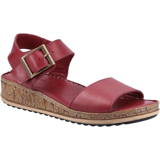 Hush Puppies Dames/dames Ellie leren sandalen (Bordeaux) - Image 1
