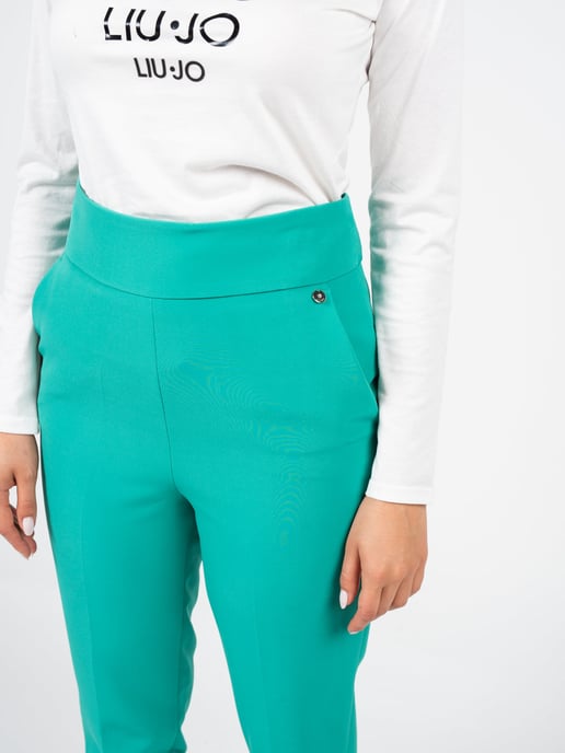 Liu Jo Trousers Woman's Green - Image 4