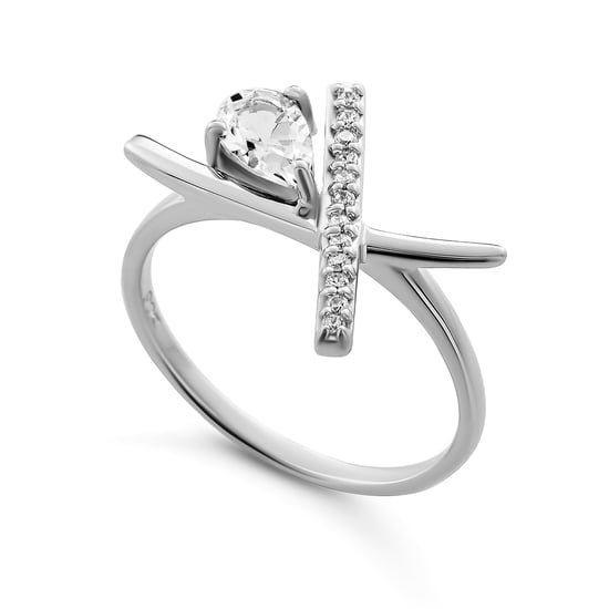 Orphelia 'Charlotte' Dames 925 Sterling Zilveren Ring - Zilver ZR-7580/W - Image 1