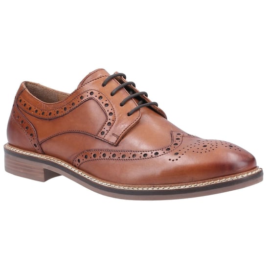 Hush Puppies Mens Bryson Leather Brogues (Tan)