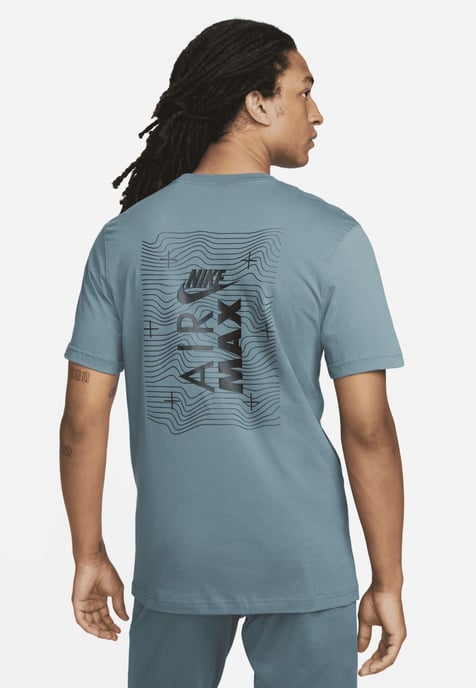 Nike Sportswear Air Max Mens T-Shirt in Storm Blue - Image 2