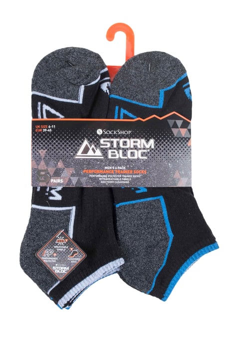 6 Pairs Mens Breathable Cushioned Sole Running Low Cut Trainer Socks - Image 2