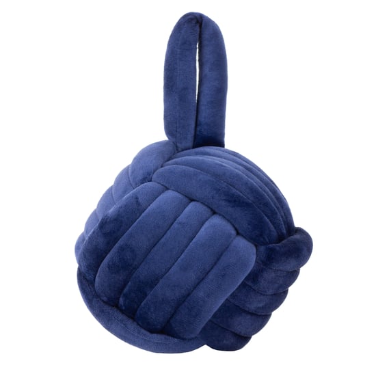 furn. Knot Entwined Velvet Novelty Door Stop - Image 1