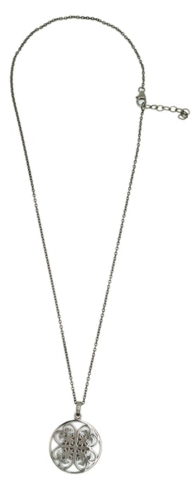 Orphelia Dames 925 Zilveren Ketting met Hanger - Zwart ZH-6036/3 - Image 4