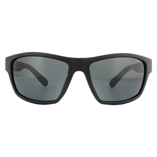 Polaroid Sport Wrap Mens Black Grey Polarized Sunglasses