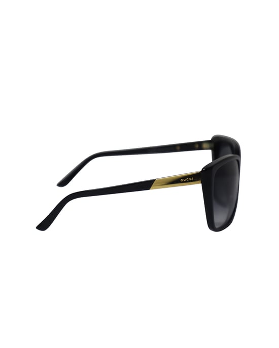 Gucci Classic Square Sunglasses in Black Acetate - Image 3