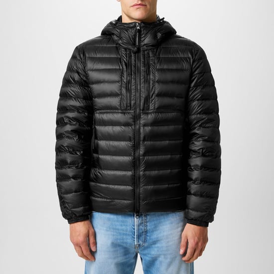 Heren C.P. Company D.D. Shell Goggle Down Jacket in Zwart - Image 1